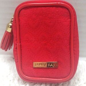 Mary Kay Red Heart Small Zipper Pouch
